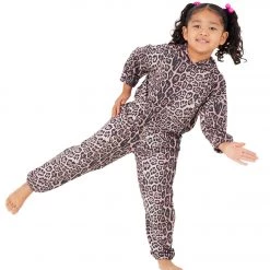Onzie Girl's Hooded Sweatshirt Leopard