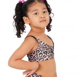 CLOTHING Onzie Girl's Elastic Yoga Sports Bra Leopard