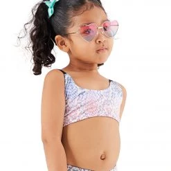 CLOTHING Onzie Girl's Elastic Yoga Sports Bra Rainbow Snake