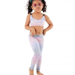 Onzie Girl's Yoga Leggings Rainbow Snake