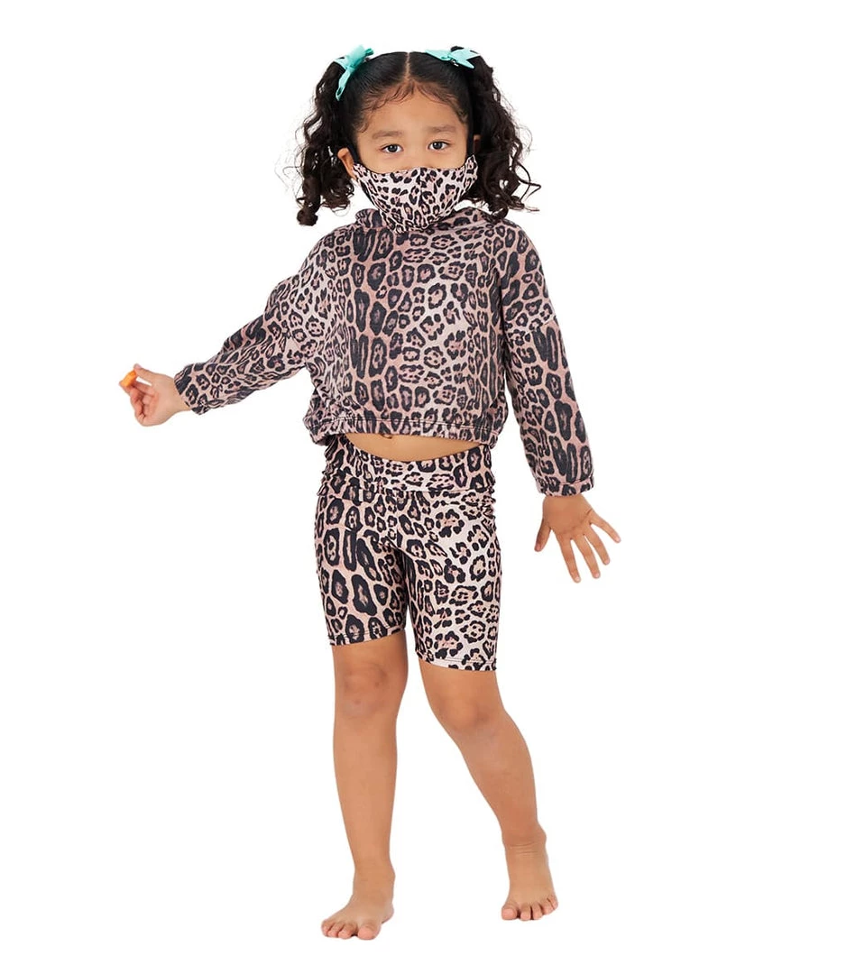 Onzie Girl's Biker Shorts Leopard 6 Onzie Girl's Biker Shorts Leopard