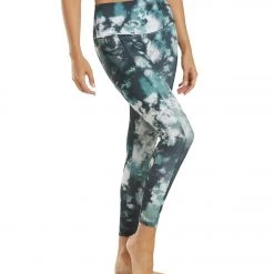 Onzie Pocket Yoga Leggings Evergreen Tie Dye