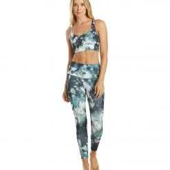 Onzie Pocket Yoga Leggings Evergreen Tie Dye