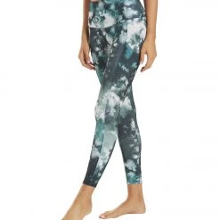 Onzie Pocket Yoga Leggings Evergreen Tie Dye