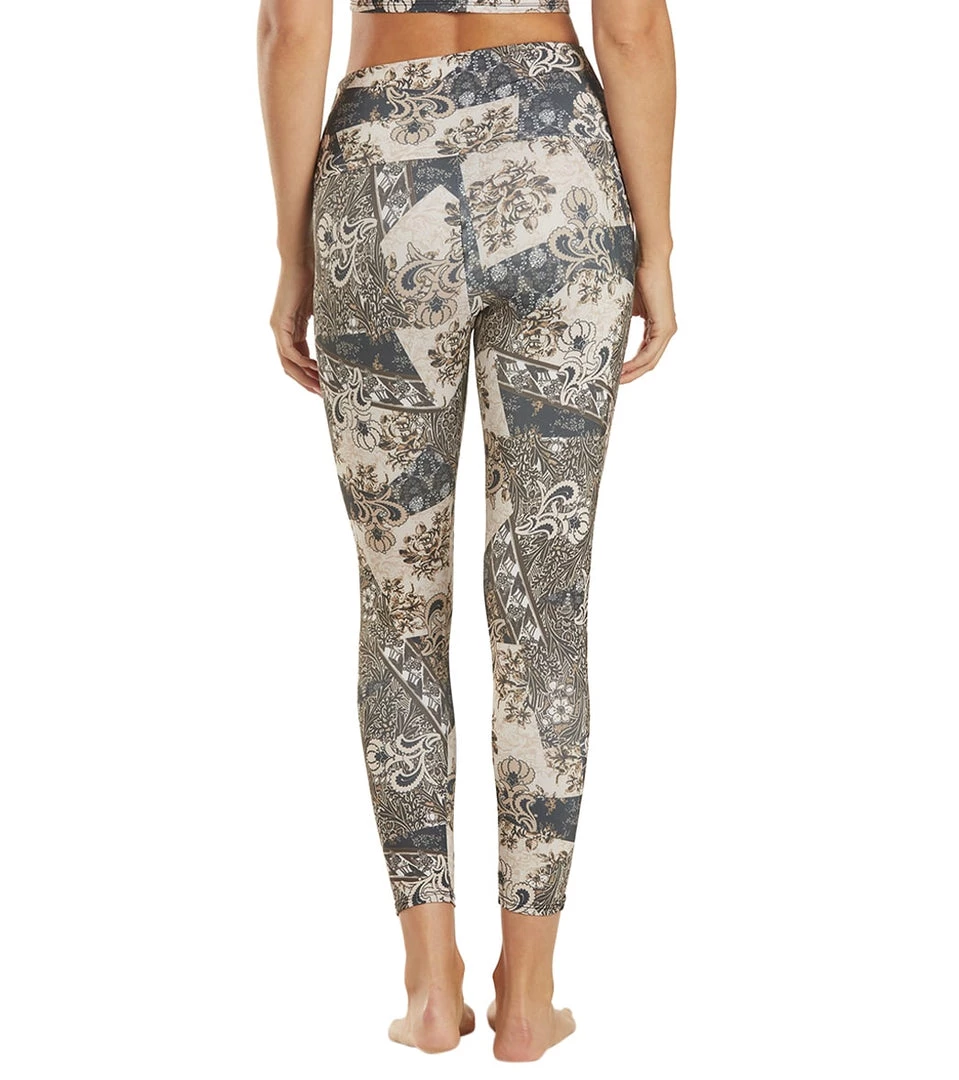 Onzie High Waisted Basic 7/8 Yoga Leggings Bandana 5 Onzie High Waisted Basic 7/8 Yoga Leggings Bandana