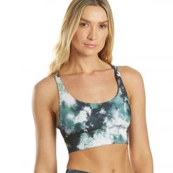 Onzie Sacred Yoga Sports Bra Evergreen Tie Dye CLOTHING