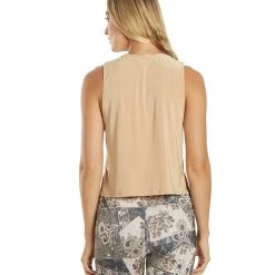 Onzie Tempo Yoga Tank Beige