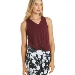 CLOTHING Onzie Knot Yoga Tee Fig