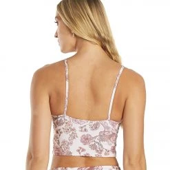 Onzie Belle Cami Yoga Crop Vintage Rose