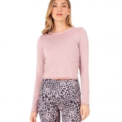 Onzie Tie Back Long Sleeve Top Woodrose