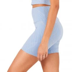CLOTHING Onzie Selenite Biker Shorts Blue Fog