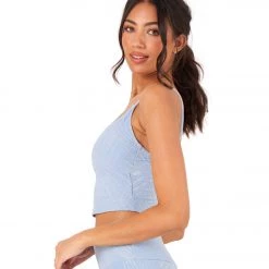 CLOTHING Onzie Belle Cami Yoga Crop Blue Fog Selenite 11 CLOTHING Onzie Belle Cami Yoga Crop Blue Fog Selenite