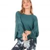 Onzie OM Long Sleeve Yoga Top Pale Cacti