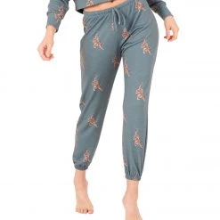 CLOTHING Onzie Fleece Sweatpants Pale Cacti Tiger