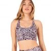 CLOTHING Onzie Sacred Yoga Sports Bra Rose Giraffe