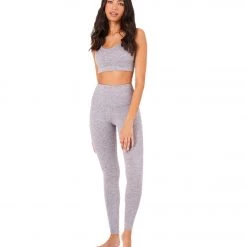 Onzie Luxe 7/8 Yoga Leggings Heather Gray 11 Onzie Luxe 7/8 Yoga Leggings Heather Gray