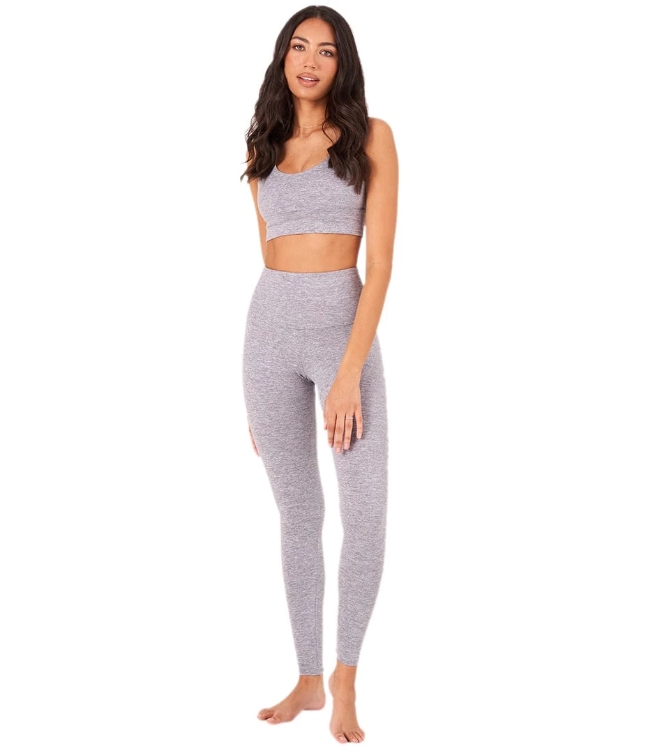Onzie Luxe 7/8 Yoga Leggings Heather Gray 6 Onzie Luxe 7/8 Yoga Leggings Heather Gray