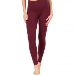 Onzie Luxe 7/8 Yoga Leggings Red Wine CLOTHING