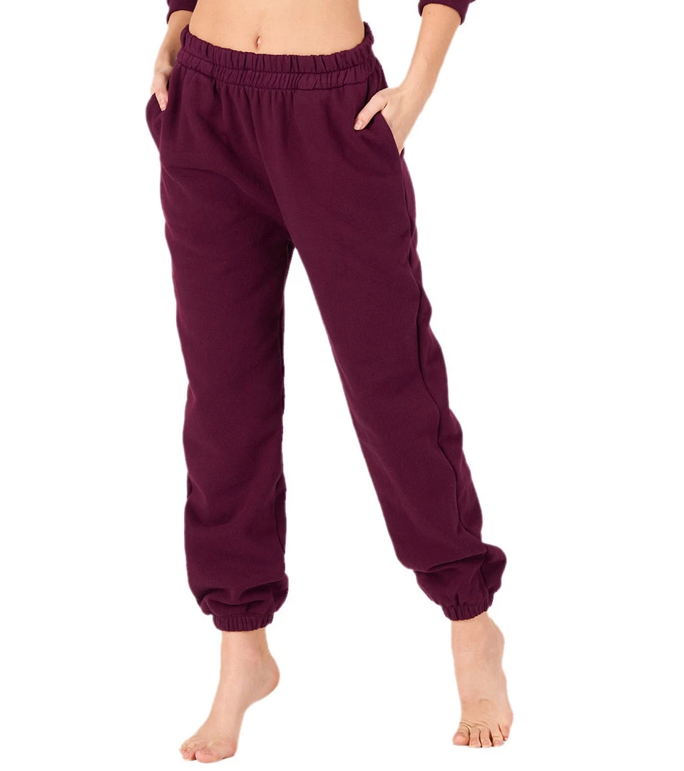 Onzie Varsity Sweatpants Fig Fleece CLOTHING 3 Onzie Varsity Sweatpants Fig Fleece CLOTHING