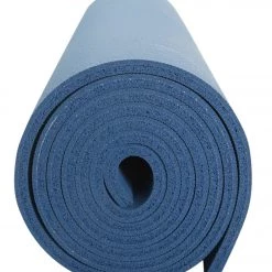 Jade Yoga Fusion Natural Rubber Yoga Mat 68" 8mm Extra Thick Slate Blue YOGA MATS & PROPS