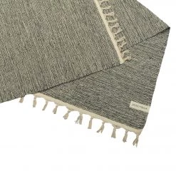 YOGA MATS & PROPS Jade Yoga Recycled Cotton Yoga Blanket Black