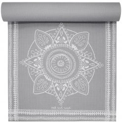 YOGA MATS & PROPS Oak And Reed 4mm Yoga Mat, Medallion Tapestry Grey