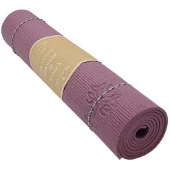 YOGA MATS & PROPS Oak And Reed Premium 6mm Yoga Mat With Carry Rope Mauve