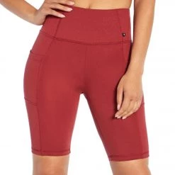 NEW ARRIVALS Marika Belle Bermuda Yoga Shorts Burnt Russet