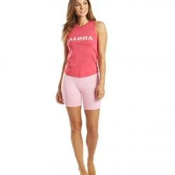 Spiritual Gangster Aloha Muscle Tank Rubyy CLOTHING 12 Spiritual Gangster Aloha Muscle Tank Rubyy CLOTHING