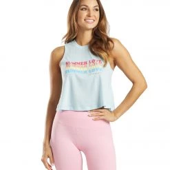 CLOTHING Spiritual Gangster Summer Love Crop Tank