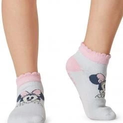 Tavi Grip Kids Low Rise Socks, 2 PACK Minnie And Daisy ACCESSORIES