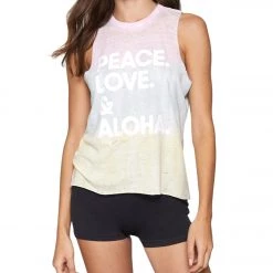 Spiritual Gangster PLA Paradise Tank Pastel Swirl Tie Dye CLOTHING