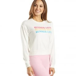 CLOTHING Spiritual Gangster Summer Love Crew Neck Savasana Pullover Stone