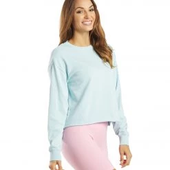 Spiritual Gangster Aloha Mazzy Pullover Sweatshirt Sky 10 Spiritual Gangster Aloha Mazzy Pullover Sweatshirt Sky