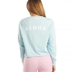 Spiritual Gangster Aloha Mazzy Pullover Sweatshirt Sky 11 Spiritual Gangster Aloha Mazzy Pullover Sweatshirt Sky