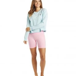 Spiritual Gangster Aloha Mazzy Pullover Sweatshirt Sky 12 Spiritual Gangster Aloha Mazzy Pullover Sweatshirt Sky