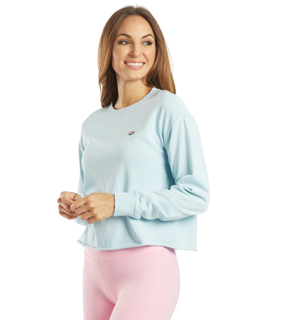 Spiritual Gangster Aloha Mazzy Pullover Sweatshirt Sky 7 Spiritual Gangster Aloha Mazzy Pullover Sweatshirt Sky