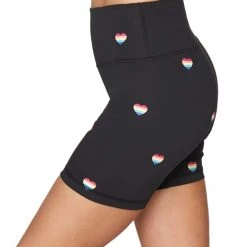 Spiritual Gangster SG Intent High Waisted Biker Shorts Summer Heart Print