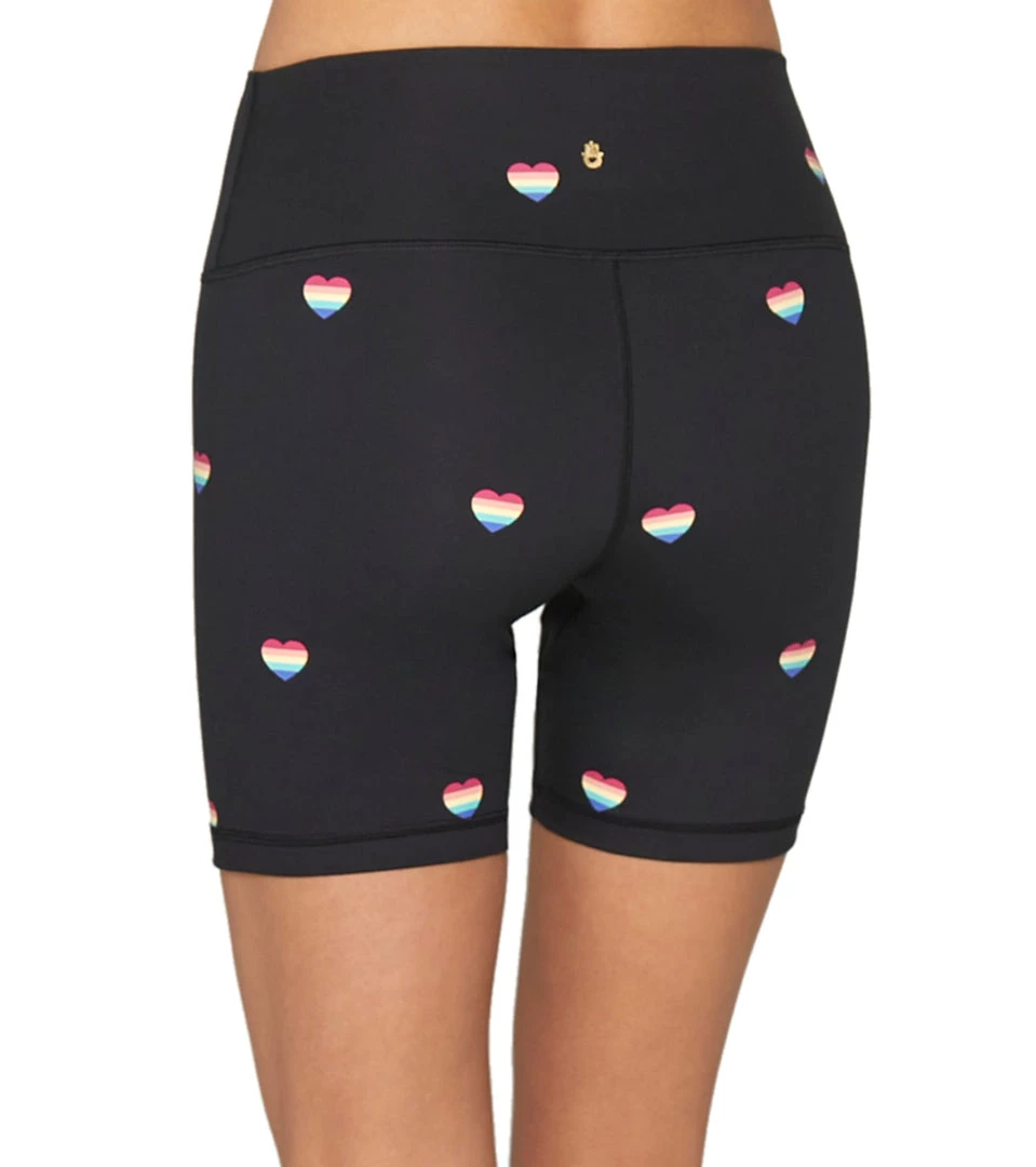 Spiritual Gangster SG Intent High Waisted Biker Shorts Summer Heart Print 5 Spiritual Gangster SG Intent High Waisted Biker Shorts Summer Heart Print