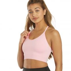 Spiritual Gangster Icon T-Back Sports Bra Paradise Pink CLOTHING