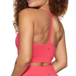 Spiritual Gangster Icon T-Back Sports Bra Ruby