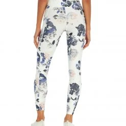 CLOTHING Marika High Rise Flat Waist Ankle Legging Sodalite Blue Spotted Rose