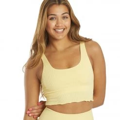 CLOTHING Spiritual Gangster Amor Crop Tank Sunlight