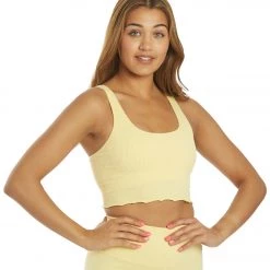 CLOTHING Spiritual Gangster Amor Crop Tank Sunlight