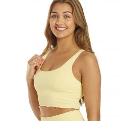 CLOTHING Spiritual Gangster Amor Crop Tank Sunlight