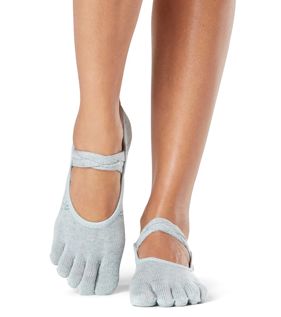 Toesox Organic Mia Grip Full Toe Socks Hydrangea ACCESSORIES 6 Toesox Organic Mia Grip Full Toe Socks Hydrangea ACCESSORIES