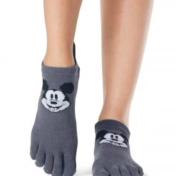 ACCESSORIES Toesox Grip Full Toe Low Rise Socks Classic Mickey