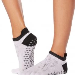 Toesox Grip Full Toe Low Rise Socks Sleeping Spell