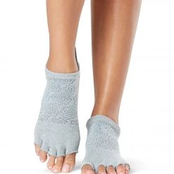 Toesox Grip Half Toe Low Rise Socks