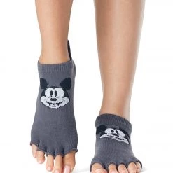 ACCESSORIES Toesox Grip Half Toe Low Rise Socks Classic Mickey 9 ACCESSORIES Toesox Grip Half Toe Low Rise Socks Classic Mickey
